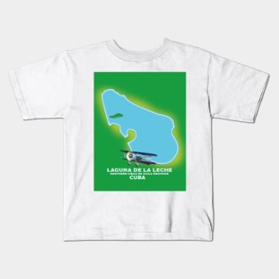 Laguna de la Leche, Cuba Lake map Kids T-Shirt